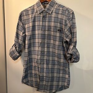 Eddie Bauer Blue Plaid Shirt